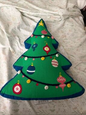 Christmas tree pillow